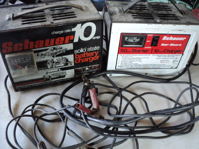 lot 62 image: 2 battery chargers - untested...
