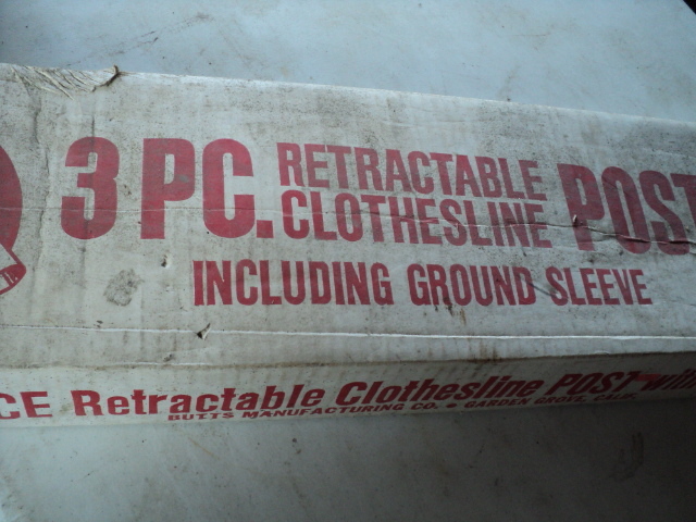 lot 69 image: 3 piece retractable clothesline...