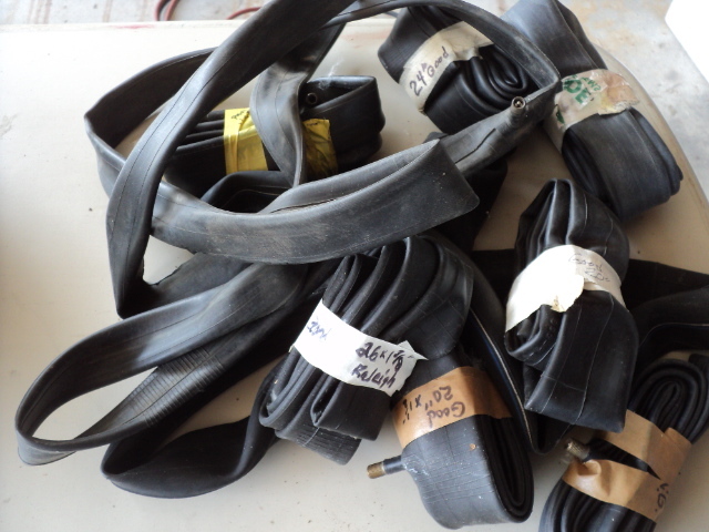 lot 90 image: bike innertubes in a bucket...