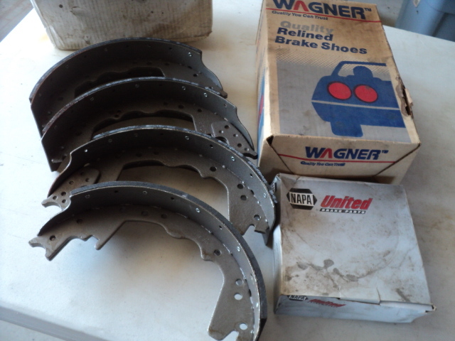 lot 102 image: brake shoes and parts...