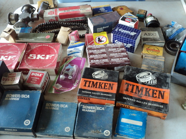 lot 108 image: box of parts - most new...