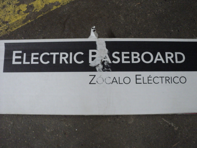 lot 125 image: Electric Baseboard heater 60...