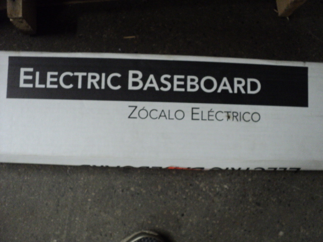 lot 126 image: Electric Baseboard heater 72...