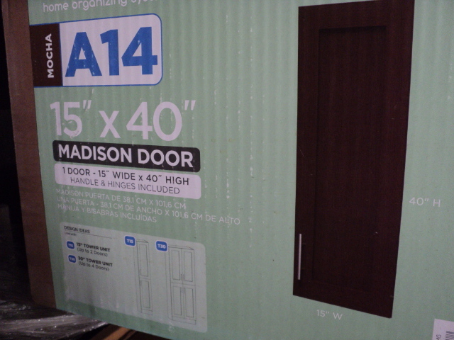lot 130 image: 4 modifi 15x40 mocha Madison doors...
