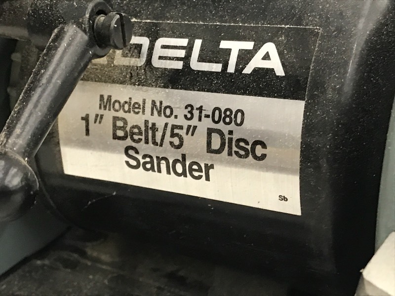 Delta 1" Belt / 5" Disc Sander Woodworking Equipment, Tools & More