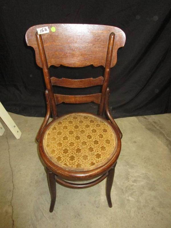 lot 15 image: Old antique chair with old upholstery