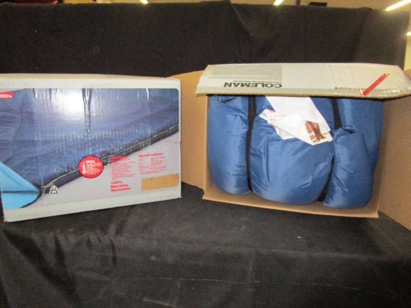 lot 58 image: 2 unused Coleman sleeping bags