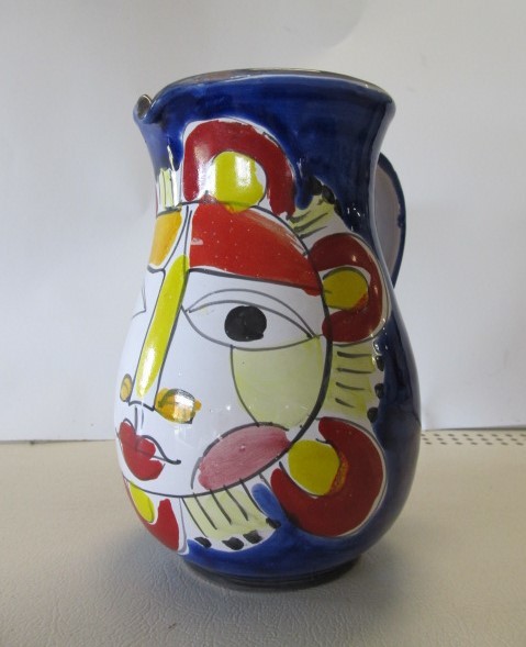 lot 51 image: Vintage Picasso Style Face Pitcher