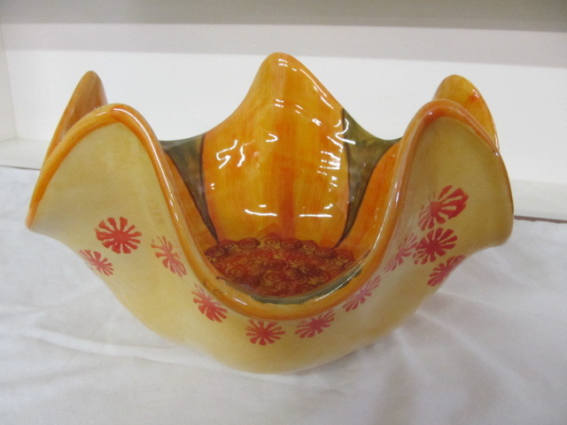 lot 78 image: Vintage Hand Painted ITALICA ARS Italian Art Pottery Bowl
