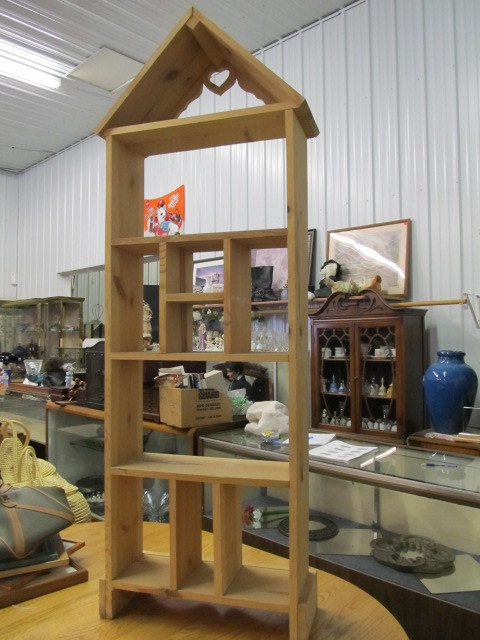 lot 108 image: Large Wooden Display Shelf House