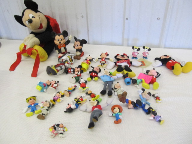 lot 192 image: Collection of Mickey & Minnie Mouse etc Figures