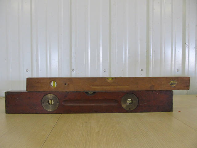 lot 151 image: Pair of Antique Wooden Levels