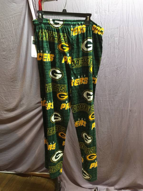 lot 52 image: Green Bay Packers Sleepwear Bottom Size L
