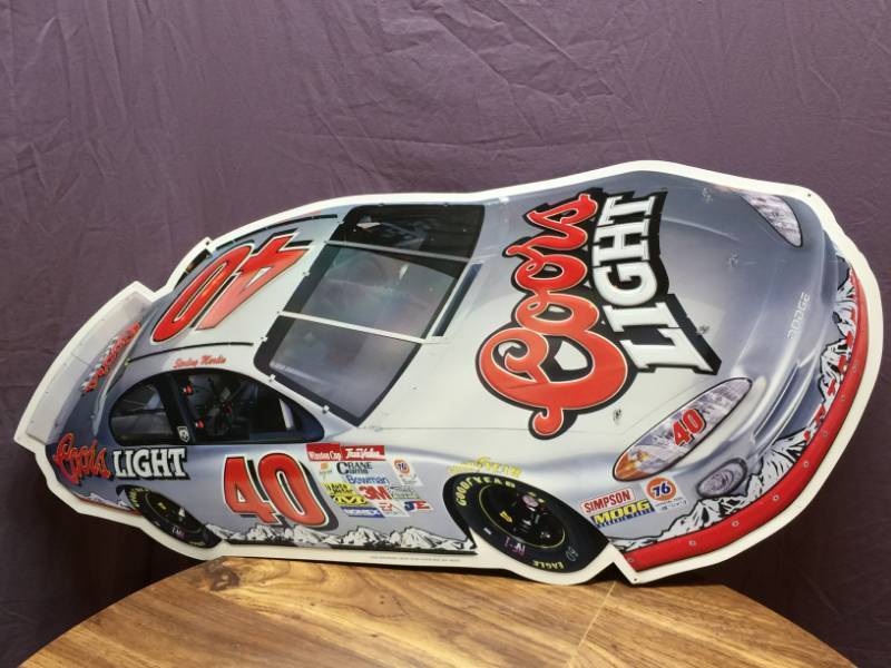 lot 54 image: Coors Light Metal Sign