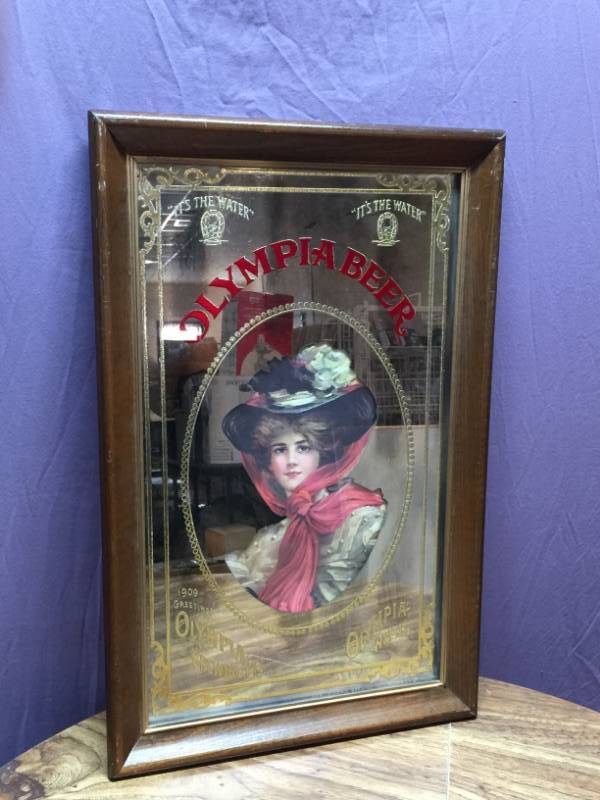 lot 55 image: Olympia Beer Mirror