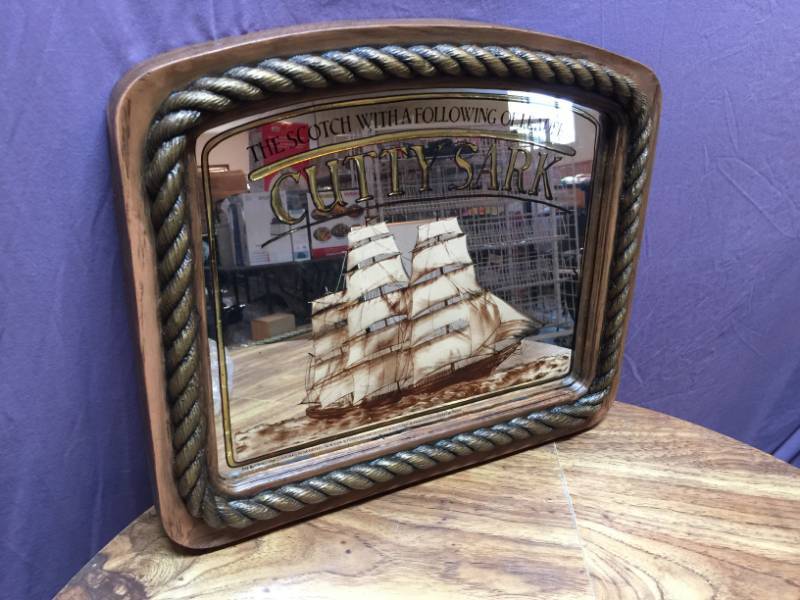 lot 61 image: Cutty Sark Whisky Mirror