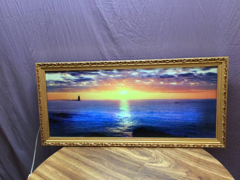 lot 120 image: Lighted Framed Picture