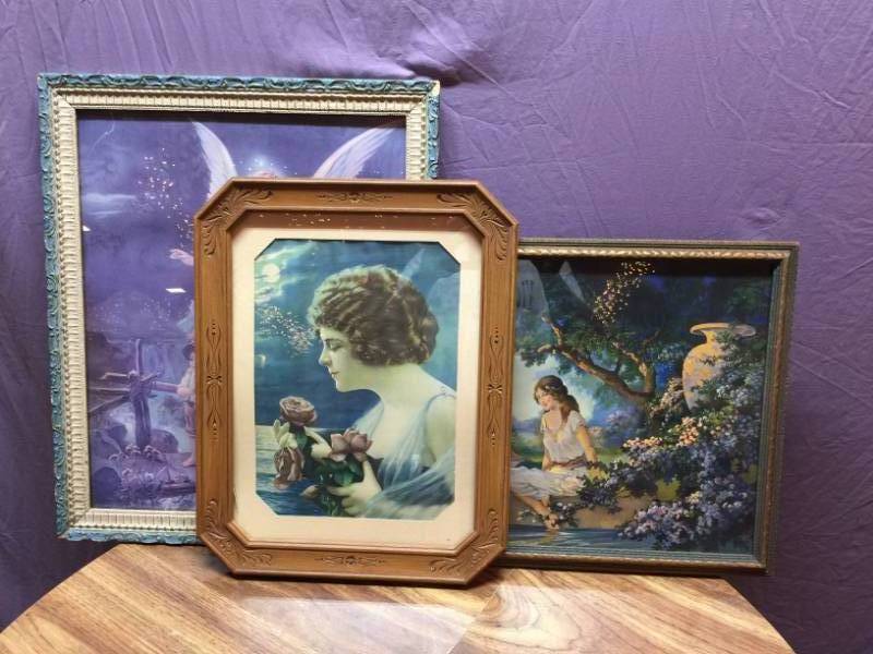 lot 126 image: Framed Vintage Artwork