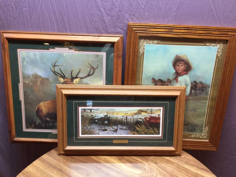 lot 131 image: 3 Framed Prints