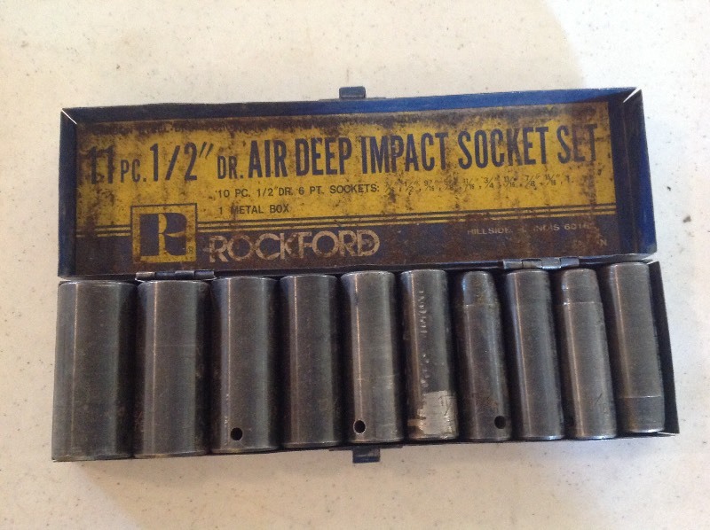 lot 174 image: 12 Drive Air Deep Impact Socket Set