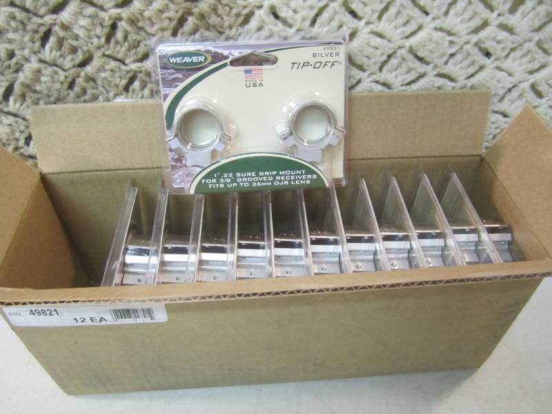 Case of 12 Weaver Tip-Off 1 .22 Su...