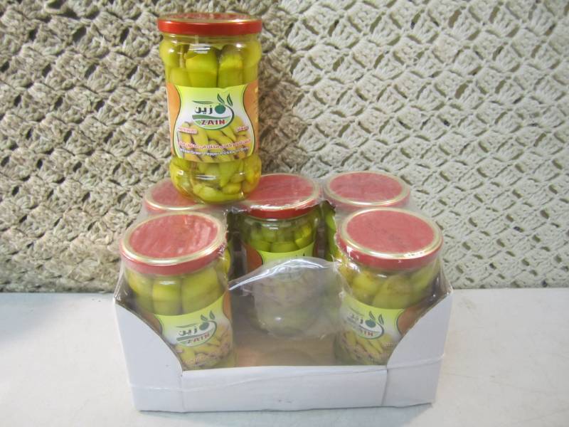 Case of 6 Jars of Whole Green Peppe...