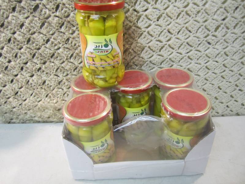 Case of 6 Jars of Whole Green Peppe...