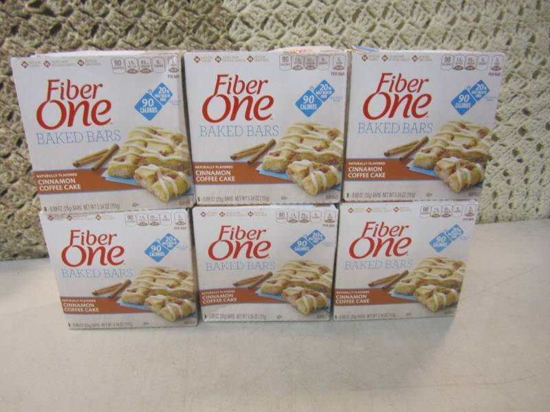 6 Boxes of Fiber One Cinnamon Coffe...