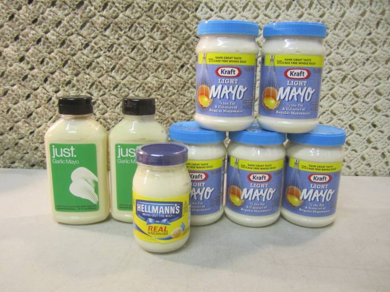 Mixed Lot of 8 JarsBottles of Mayo...