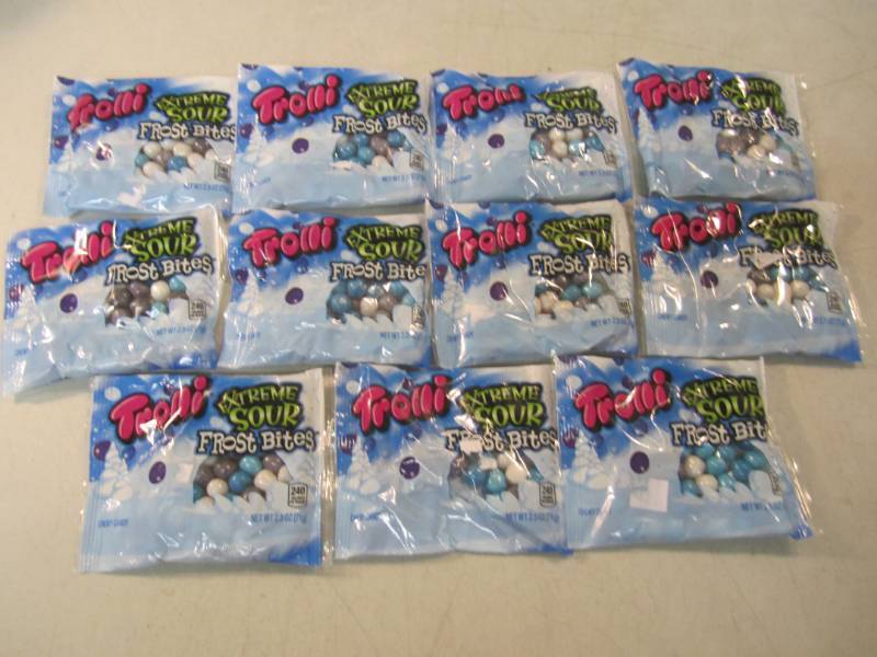 11 Bags of Trolli Extreme Sour Fros...