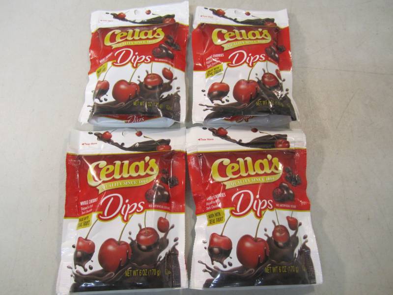 4 Bags of Full Cherries Dipped in D...