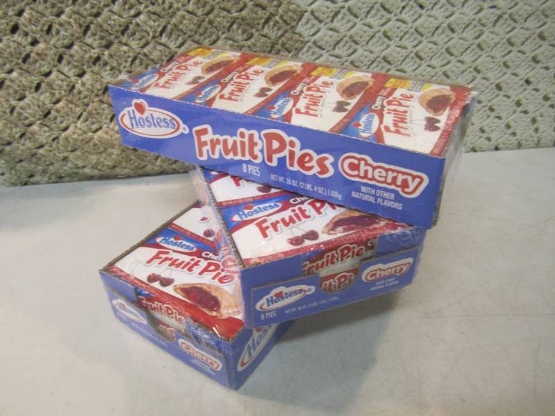 3 Packs with 8 Hostess Cherry Fruit...
