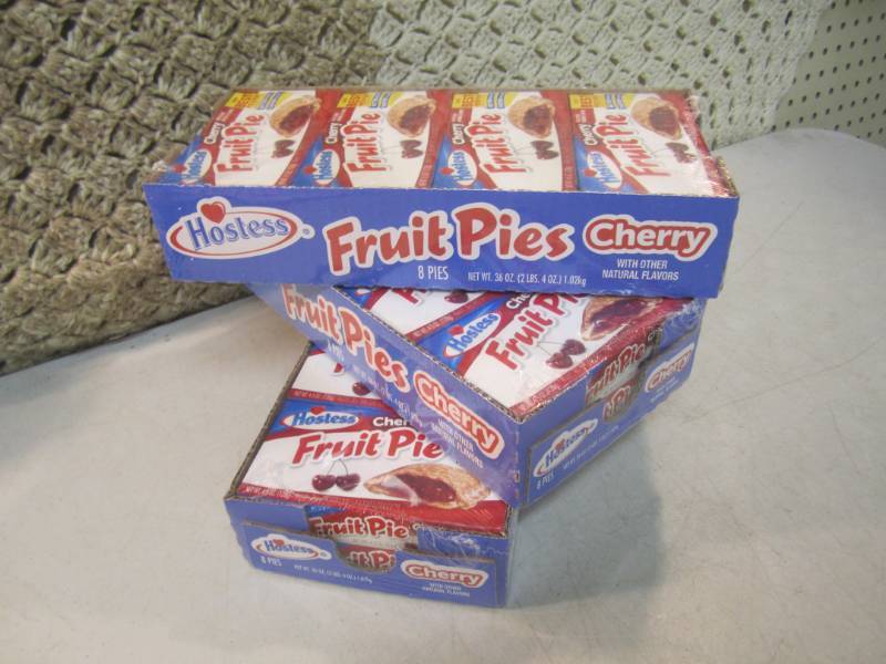 3 Packs with 8 Hostess Cherry Fruit...
