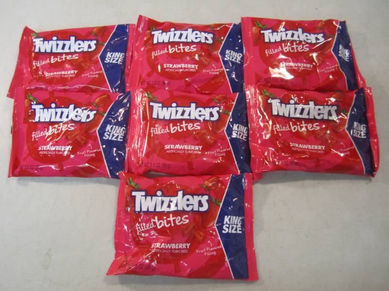 7 King Size Bags of Twizzlers Fille...
