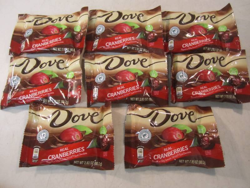 8 Bags of Dove Dark Chocolate Cover...
