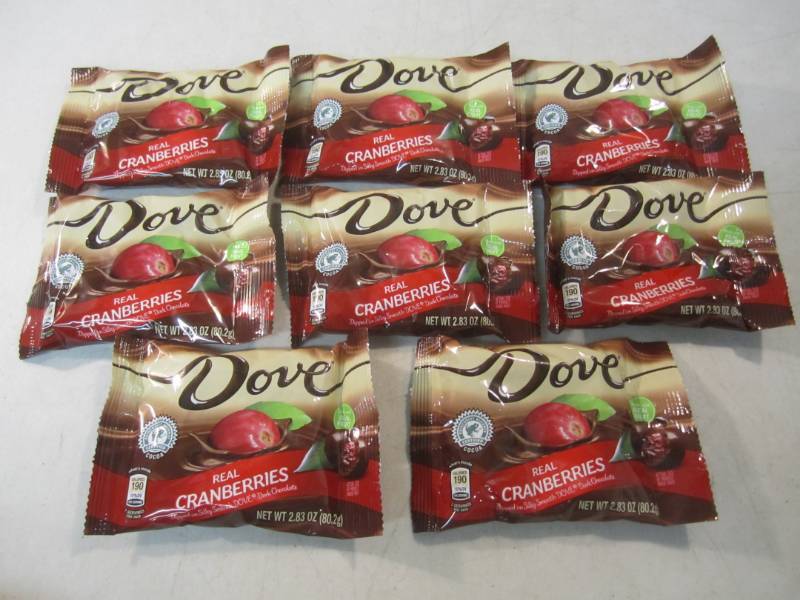 8 Bags of Dove Dark Chocolate Cover...