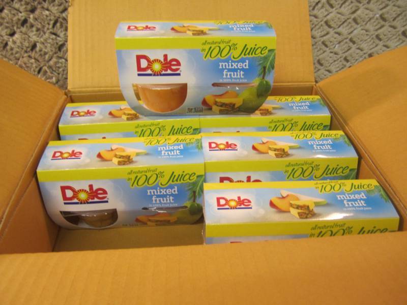 Case of 6 - 4-Cup Packs of Dole Mix...