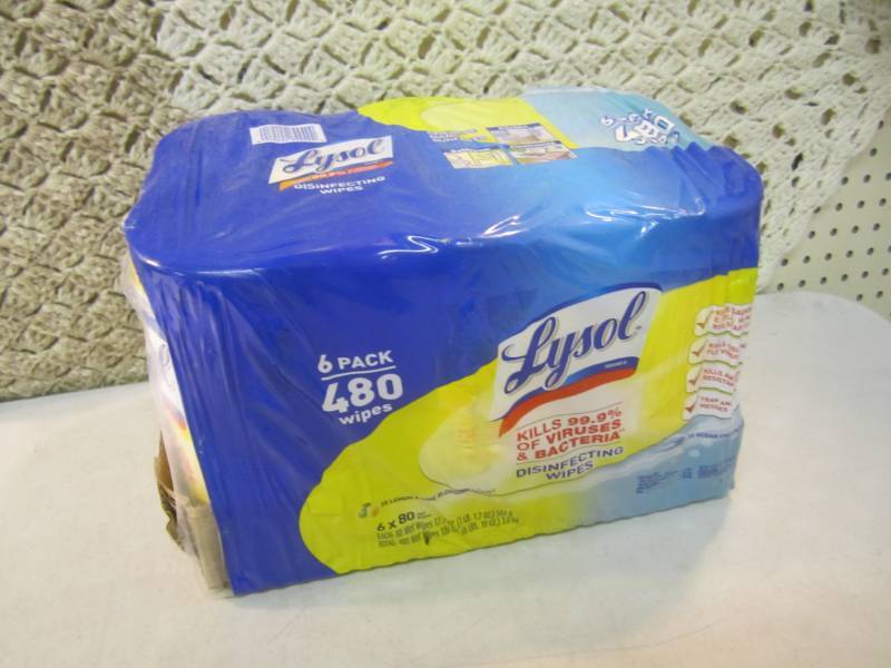 6 Pack of Lysol Disinfecting Wipes ...