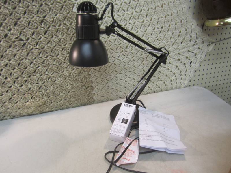 Knight Desk Lamp Matte Black Preass...