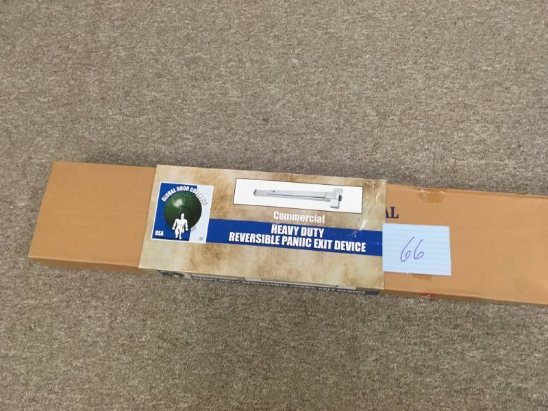 Commercial Heavy duty reversible panic exit device not used