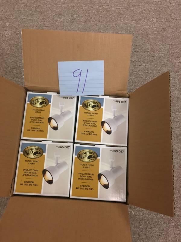 Lot of 4 Hampton Bay rack Head Light new