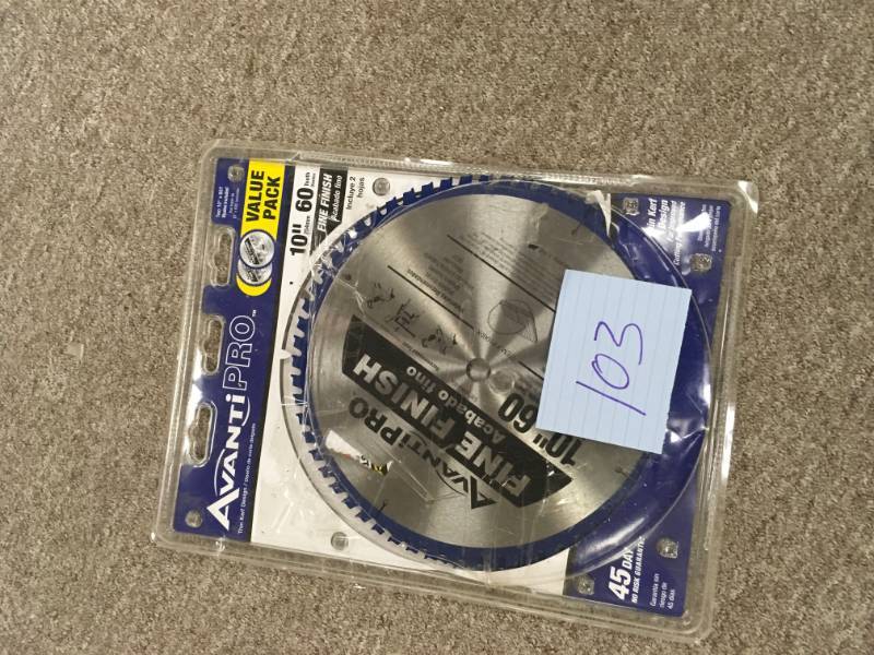 Avanti Pro 10 in. x 60-Tooth Fine Finish Saw Blade  not used