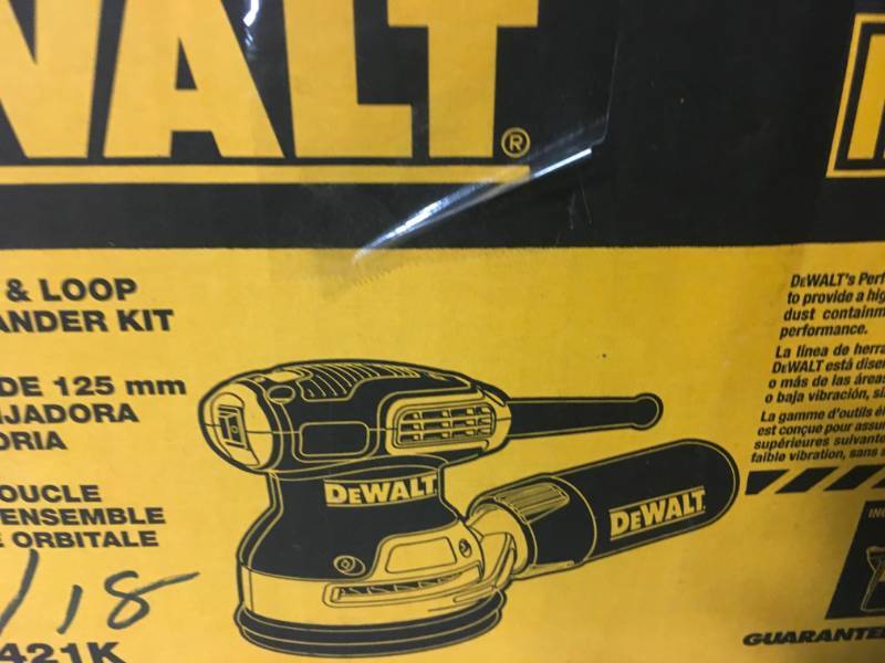 Dewalt Orbital Sander used in working condition