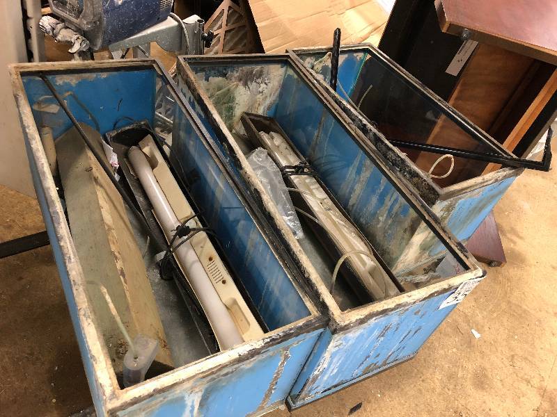 Set of 3 used fish tanks
