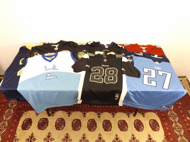 lot 64 image: Lot of Collectible Sport Jerseys