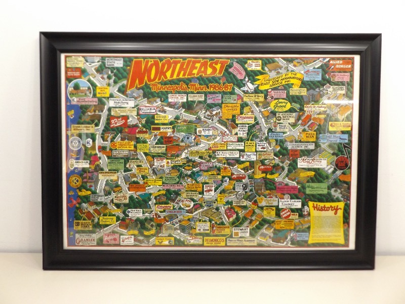 lot 78 image: Large North EastNordeast Framed Poster