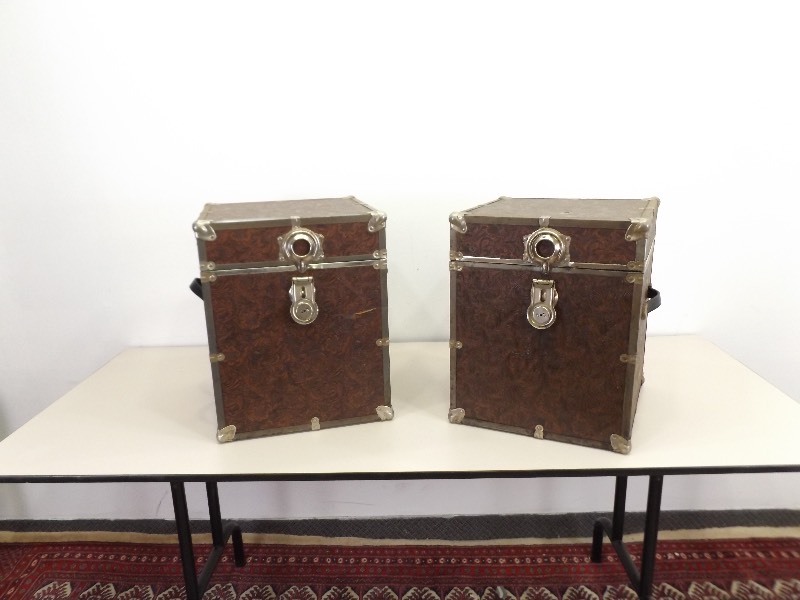lot 99 image: 2 Vintage Storage Boxes