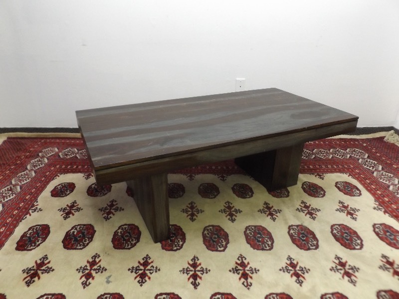 lot 31 image: Grayson Sheesham Barn Wood Style Coffee Table 