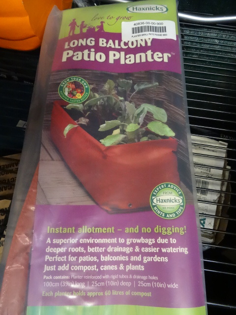 lot 39 image: Long Balcony patio planter. New...