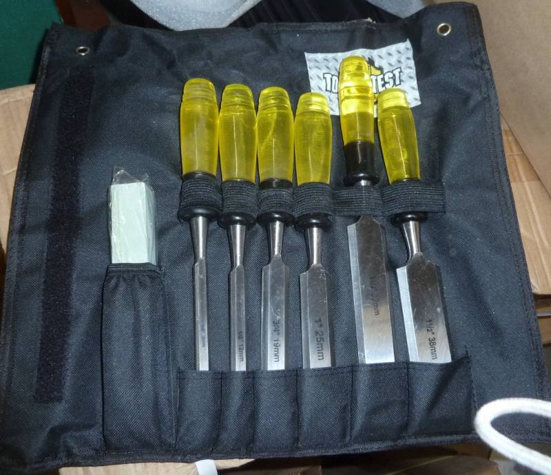 lot 3 image: 6 pc Chisel set 38 to 1-12